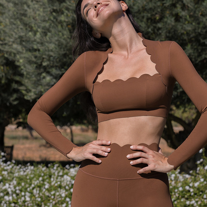 Tight Top Pilates Sports Yoga Jacket Long Sleeve Gym Top